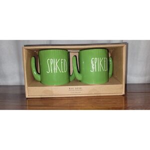 Rae Dunn Spiked Artisan Collection Cactus Mug Set‎